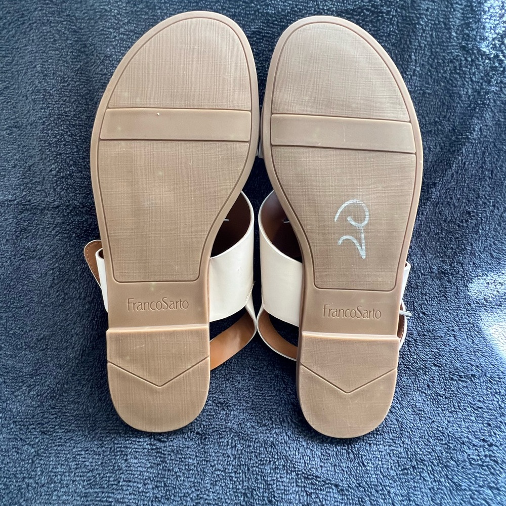Franco Sarto Women's Jax Sandal, Cream, Size 9 - Picture 5 of 9